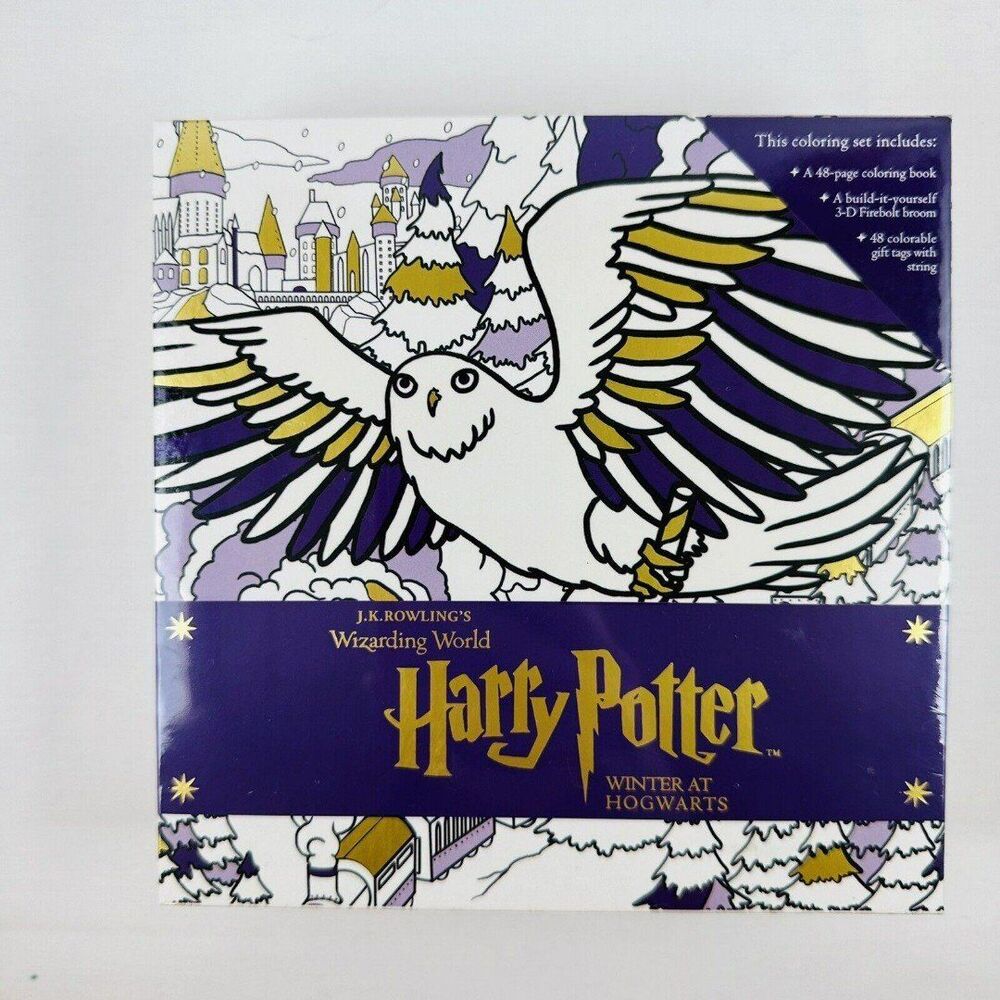 Art Set Harry Potter Magical Coloring Set Winter Hogwarts JK Rowling NWT